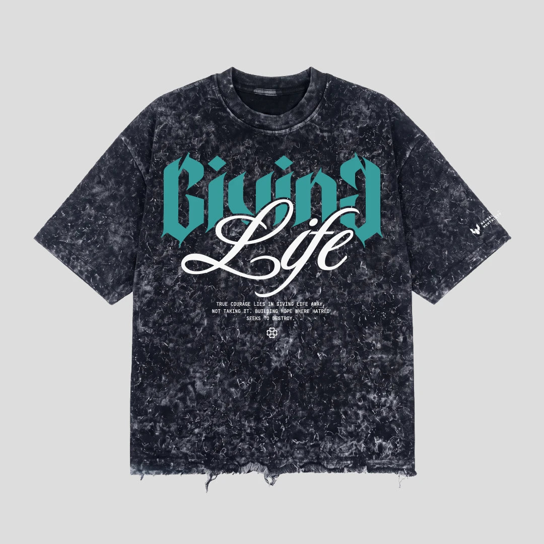 GIVING LIFE_240 GSM BOXFIT TSHIRT