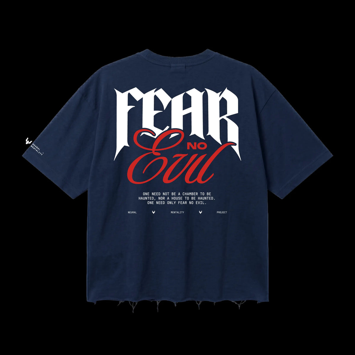 FEAR NO EVIL_DARK 240 GSM BOXFIT TSHIRT