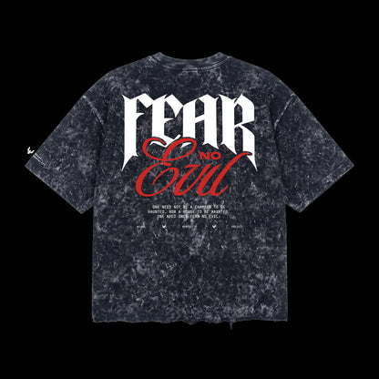FEAR NO EVIL_DARK 240 GSM BOXFIT TSHIRT