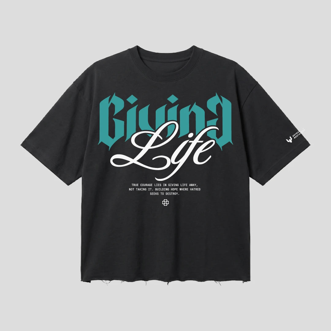 GIVING LIFE_240 GSM BOXFIT TSHIRT