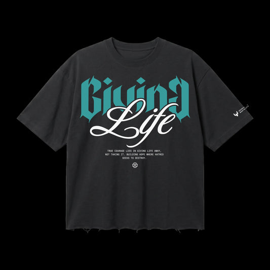 GIVING LIFE_240 GSM BOXFIT TSHIRT